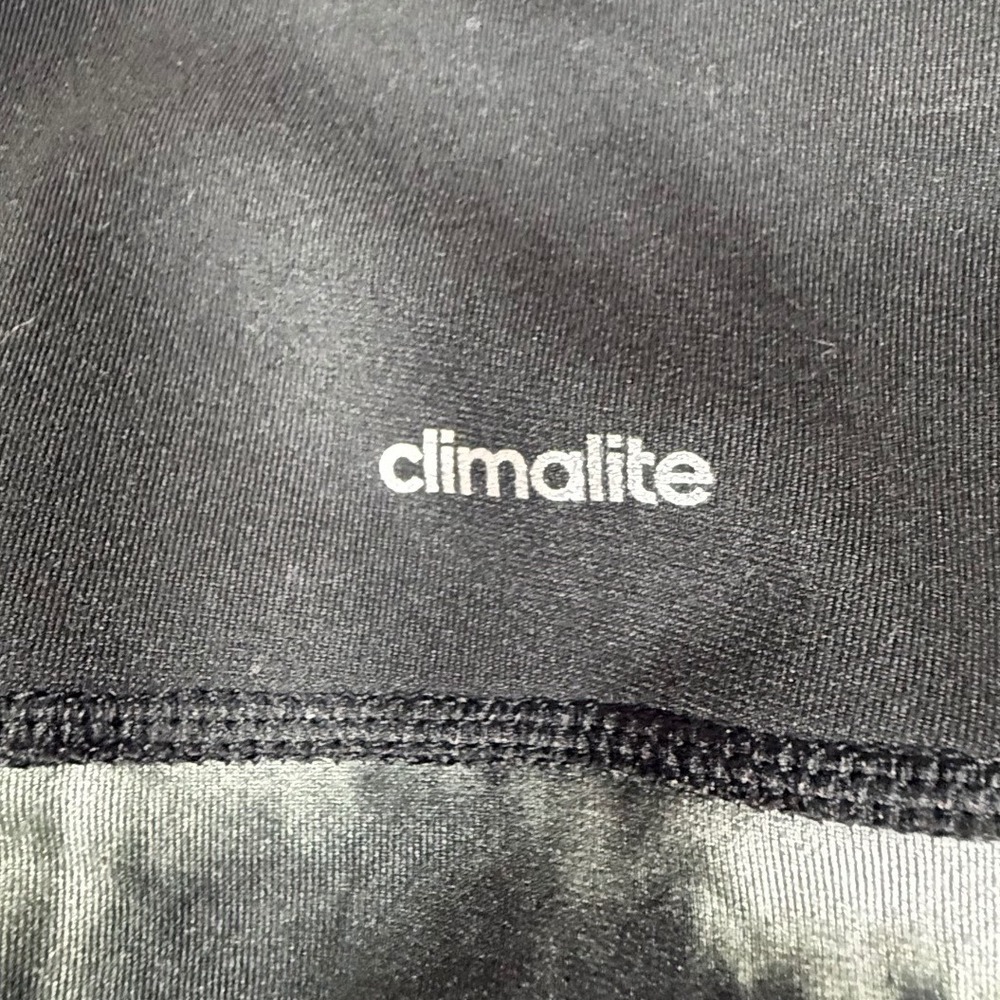 Adidas Climalite Leggings Womens XL Black Gray Print Cropped AY3992 - Picture 6 of 10